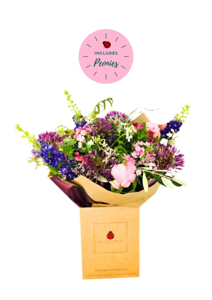 Allium and Peony Handtied Bouquet