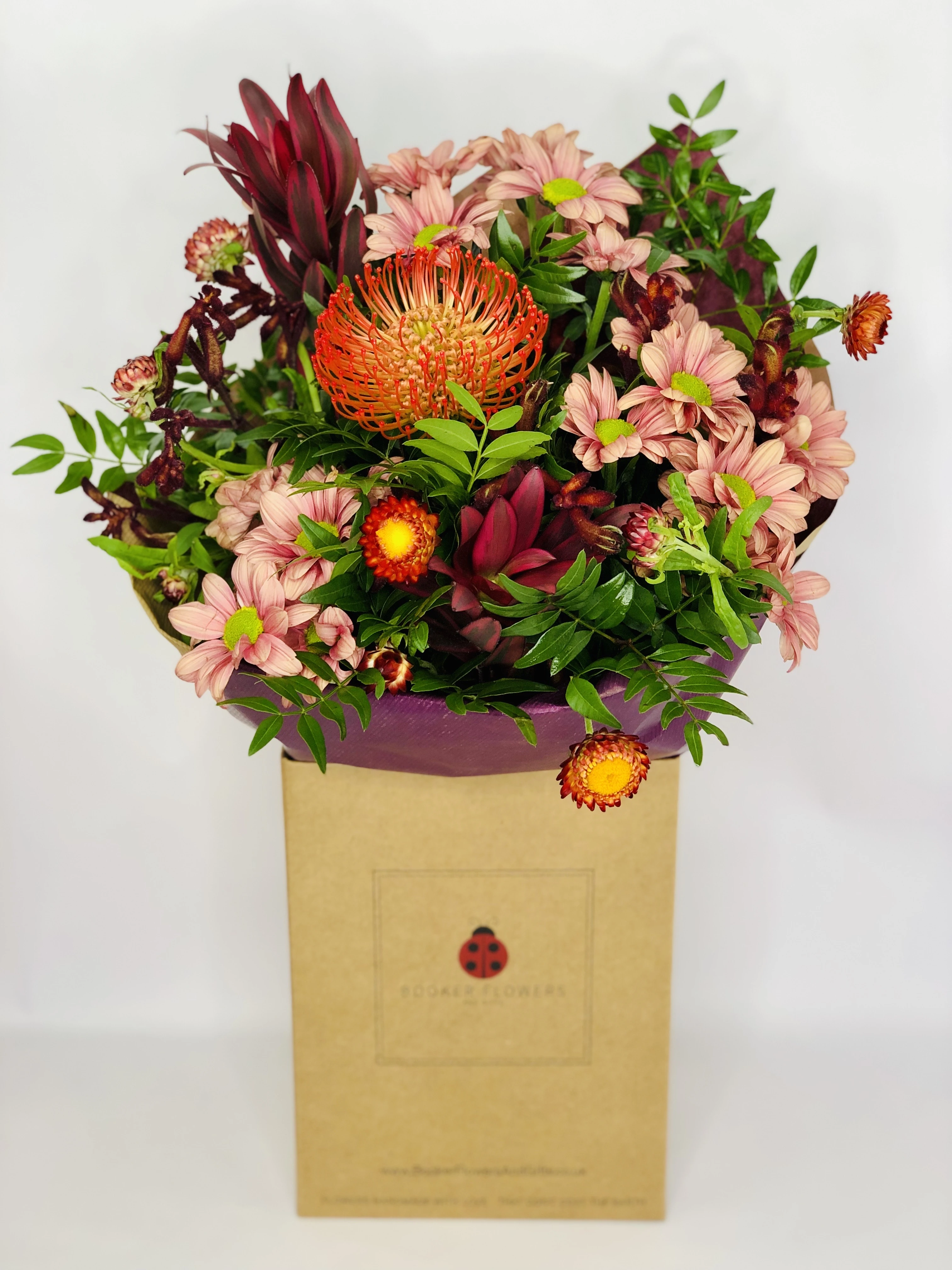 Autumn Textures Bouquet Of Flowers In Water