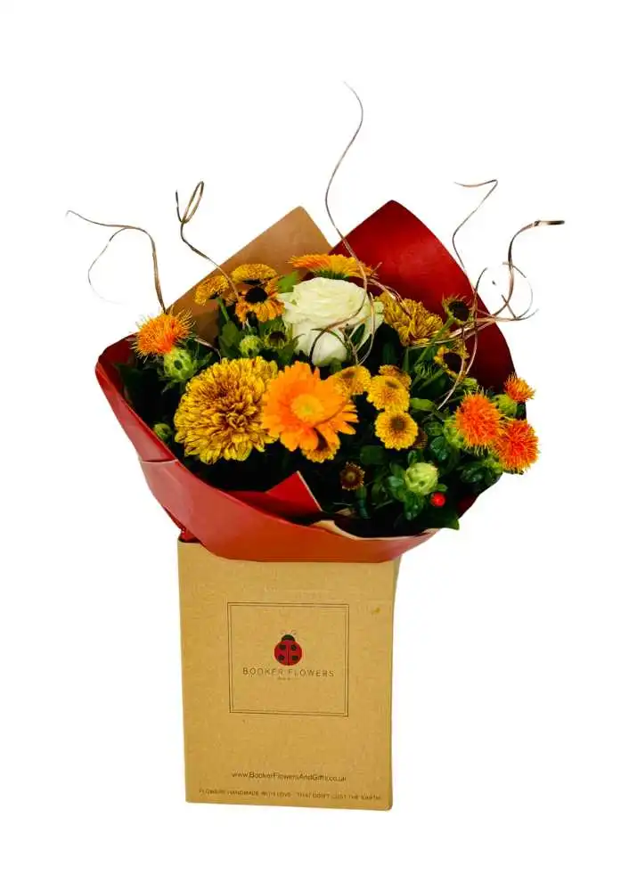 Crackle and Pop Autumn Flower Bouquet