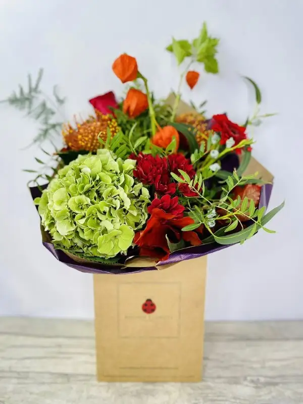 Crackling Love Autumn Bouquet Of Flowers