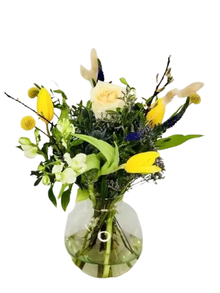 Easter Vase With Bunny Tails