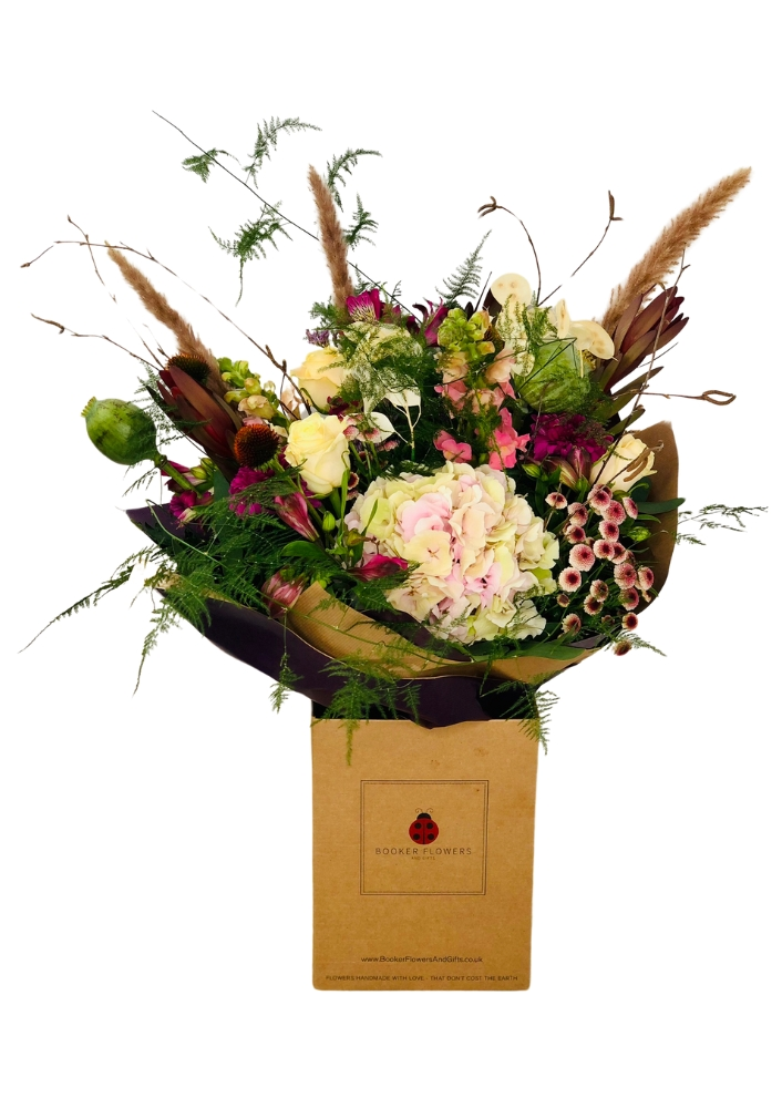 Eastern Promise Large Pink Autumn Bouquet Of Flowers