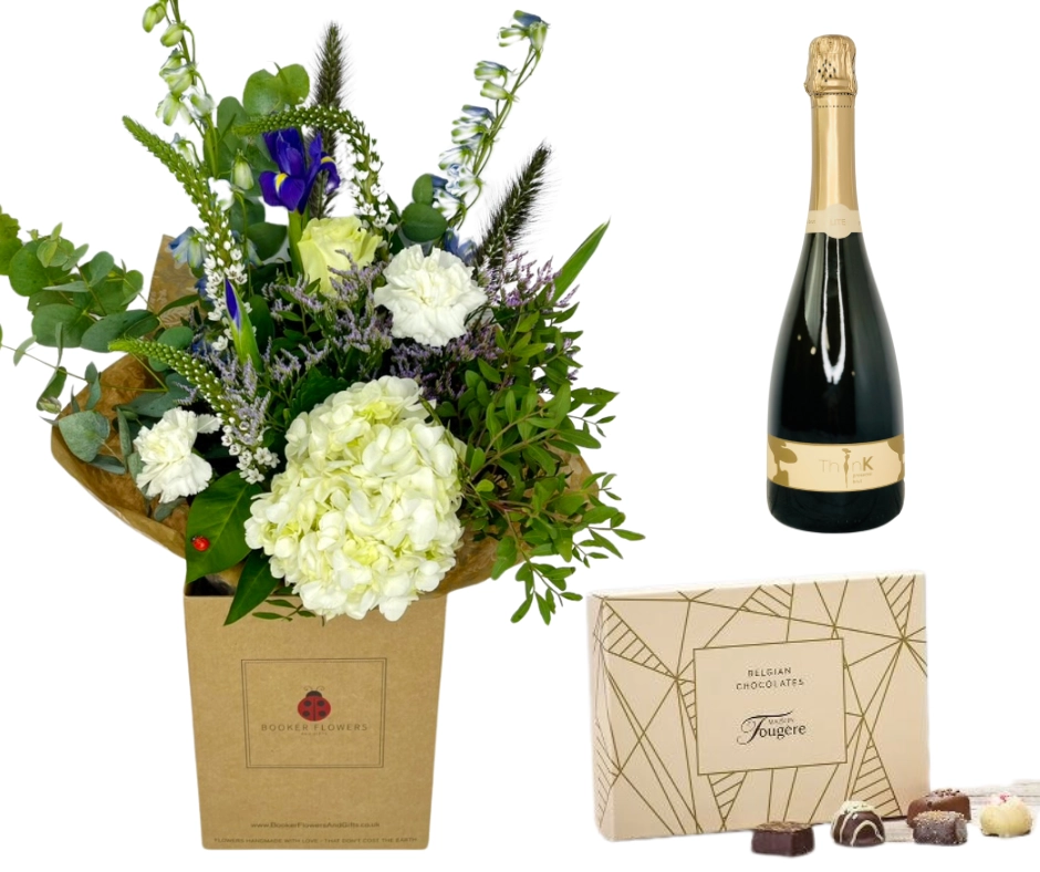February Birthday Flowers Gift Set