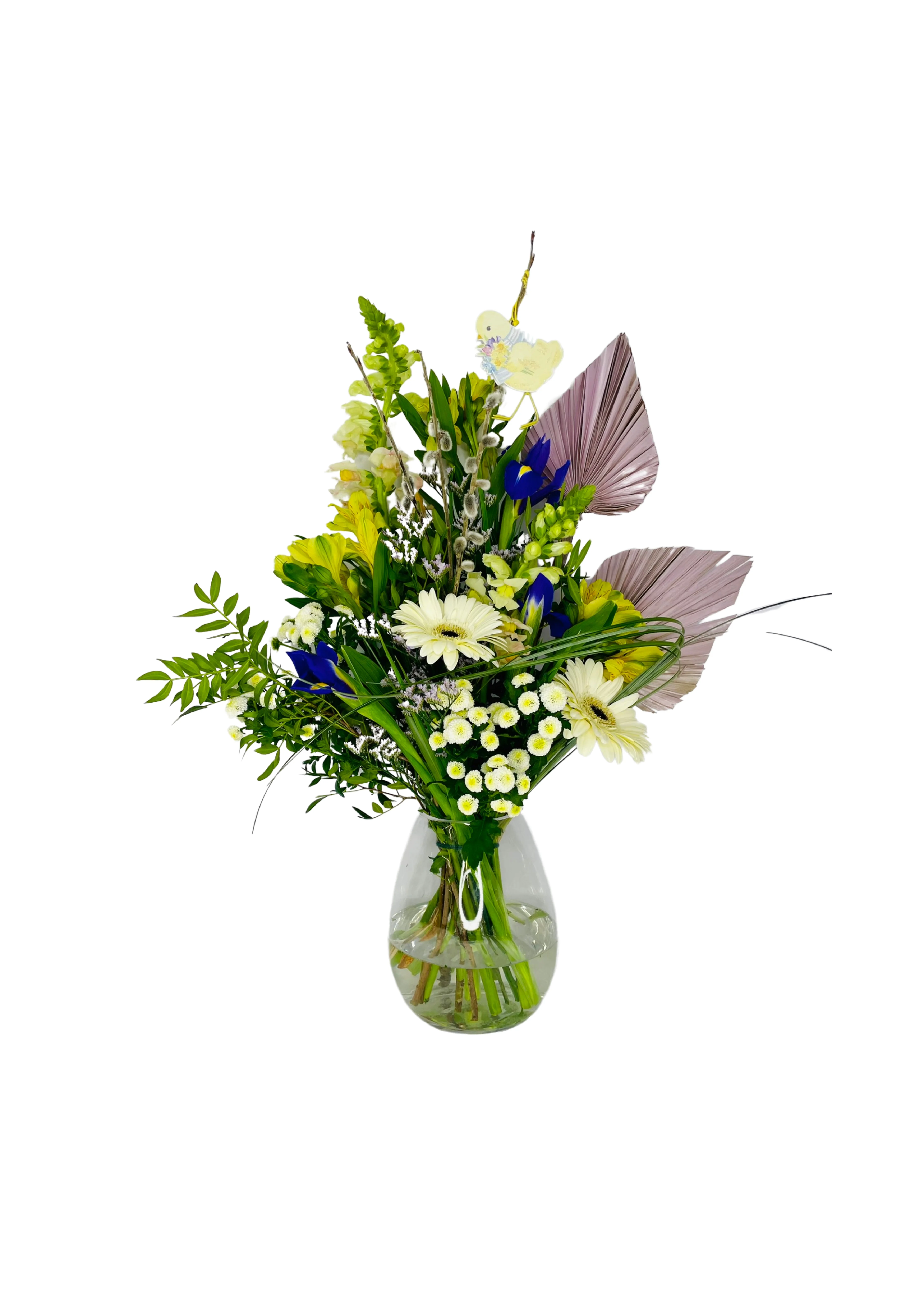 Happy Easter Vase of Flowers