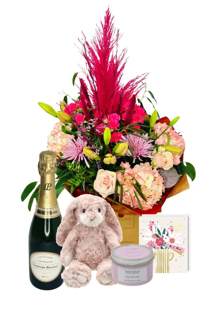 Hugs Bubbles and Blooms Gift Set