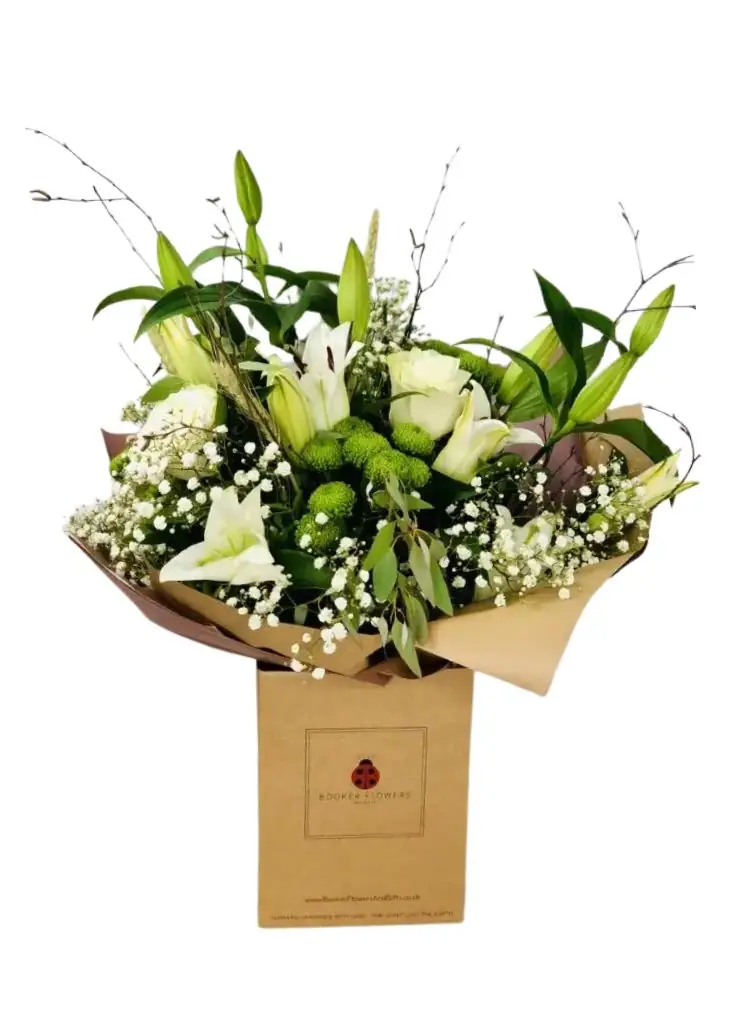 Large Pure and Simple Neutral Baby Hand Tied Bouquet