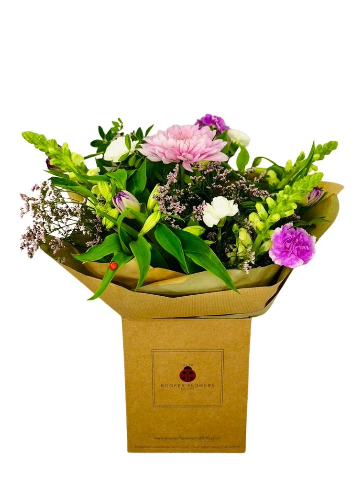 Lilac Sherbet Bouquet of Spring Flowers