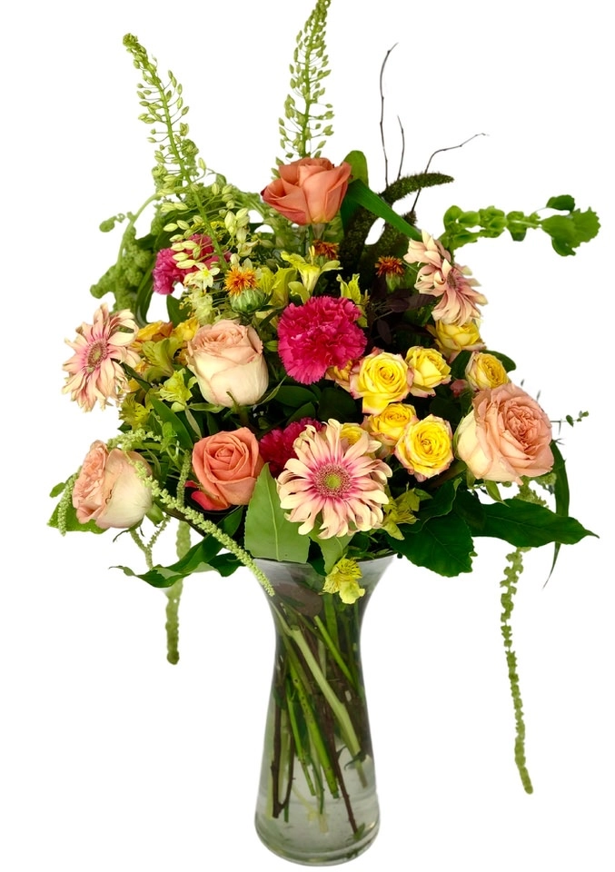 Luxury Sunset Fizz Vase Arrangement