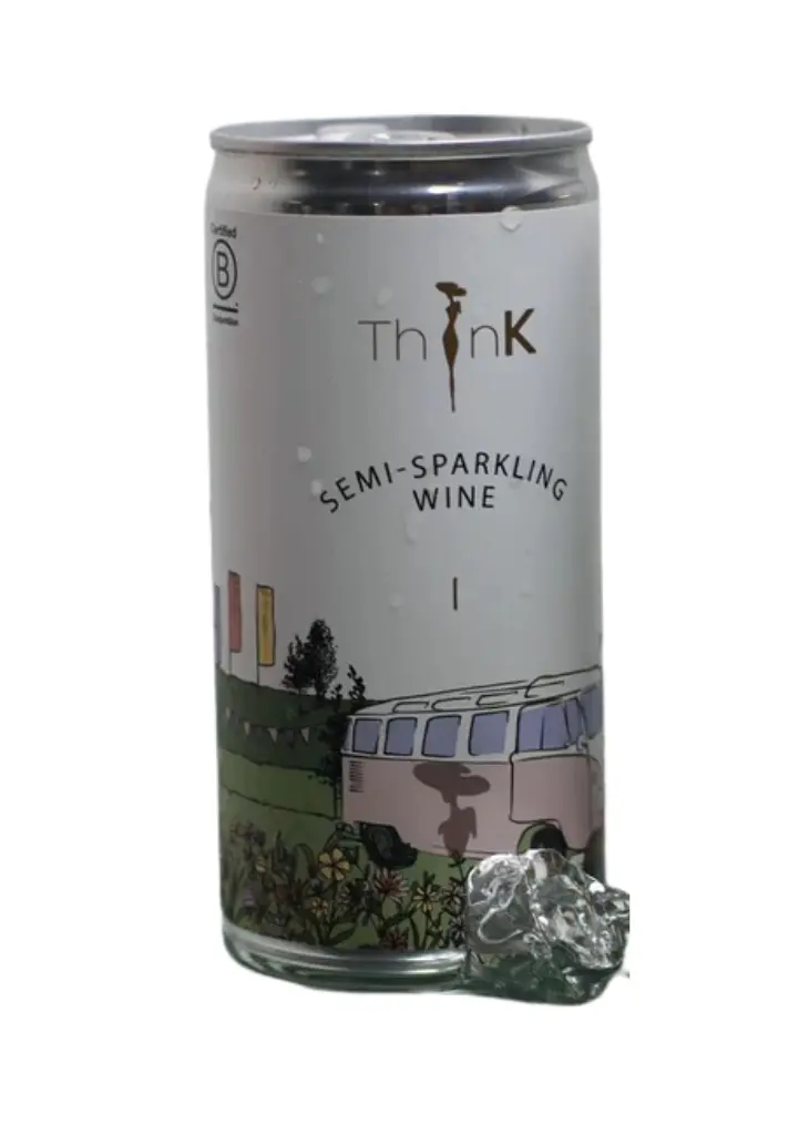 Miniature ThinK Semi Sparkling Wine Organic And Vegan Can