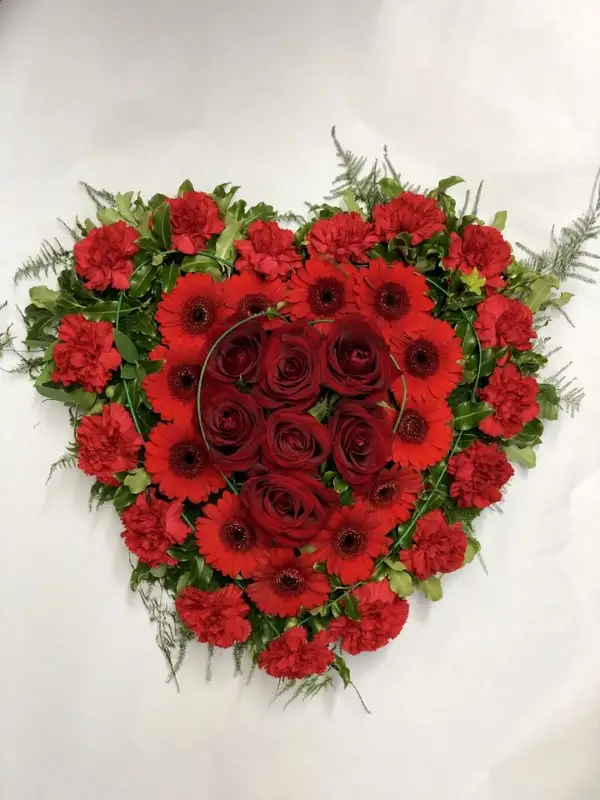 Modern Red Rose Heart Modern Red Rose Heart