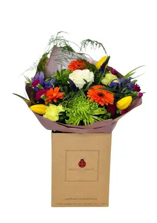 Mothers Day Cheerful Blooms Hand Tied Bouquet Medium