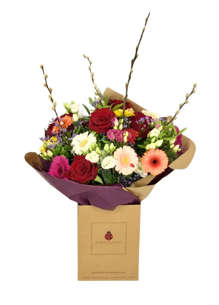 Pet Friendly Rose and Gerbera Handtied Bouquet