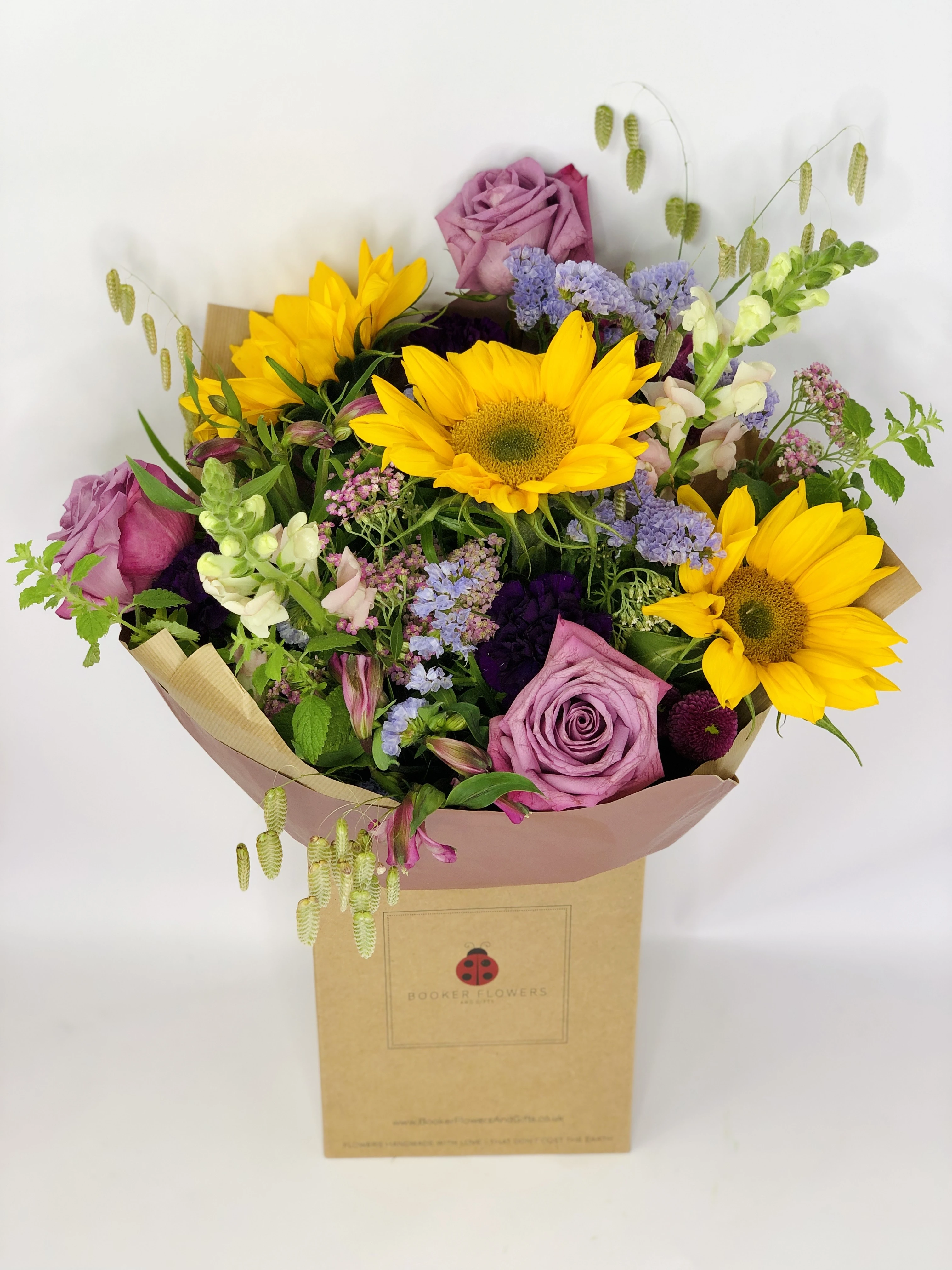 Pretty Pastel Sunflower Bouquet in Water