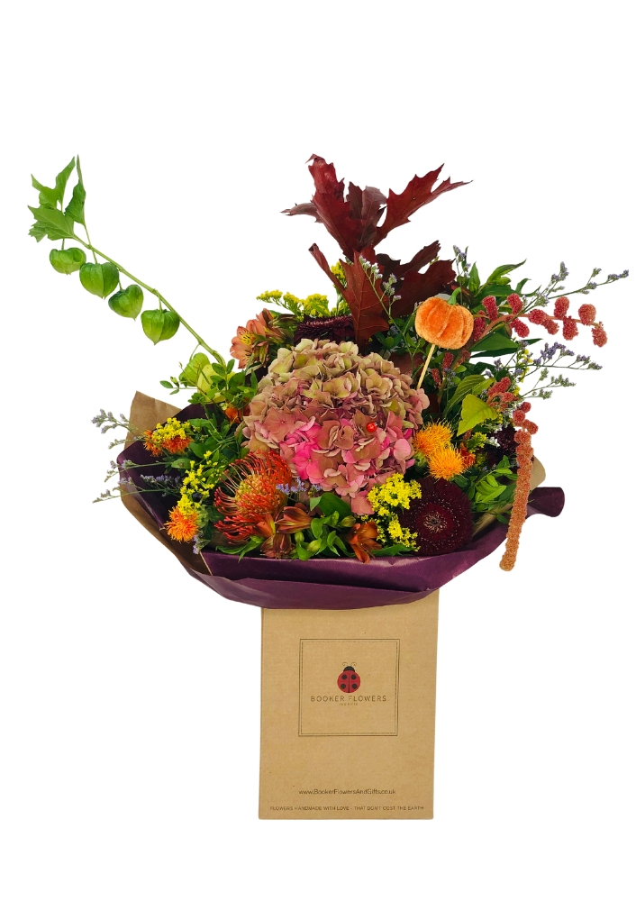 Pumpkin Spice seasonal Autumn garden inspired bouquet