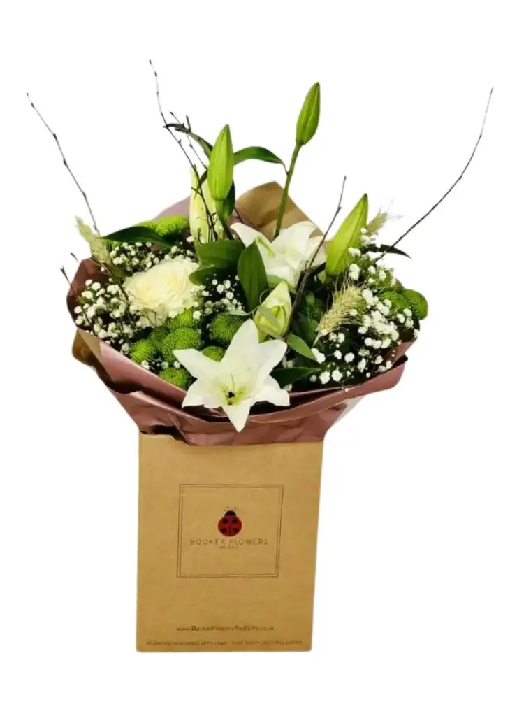 Pure and Simple Neutral Hand Tied Bouquet
