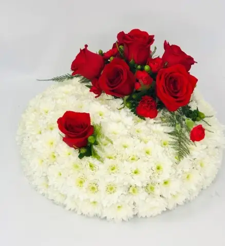 Red and White Posy
