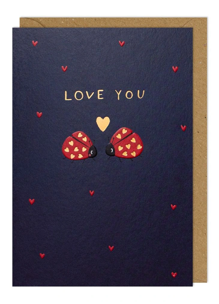 Valentines Card - Love Bugs
