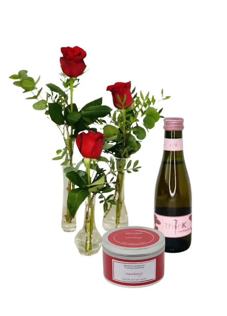 Valentines Day Red Rose Trio Giftset