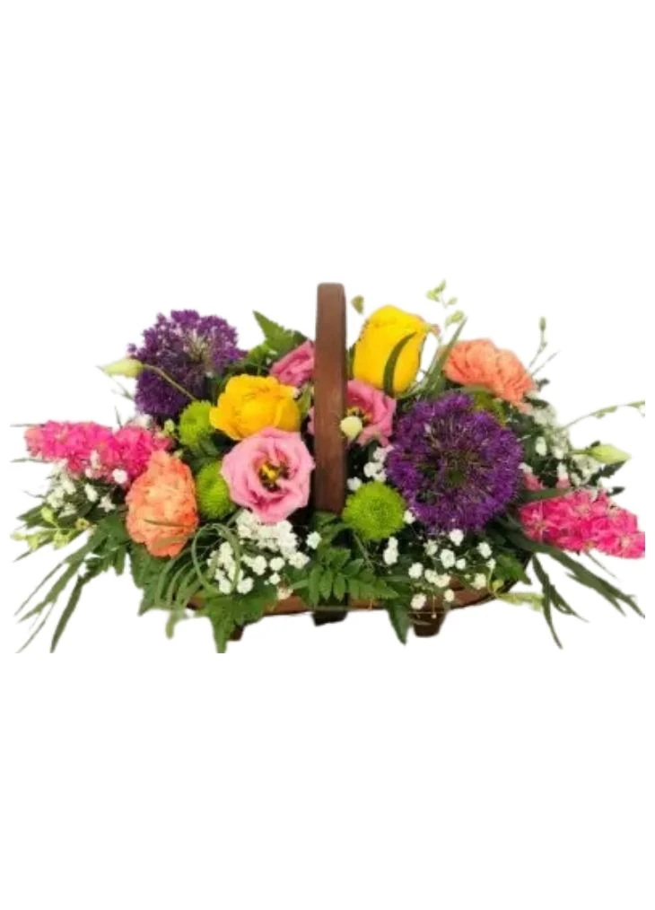 Vibrant Basket of Flowers