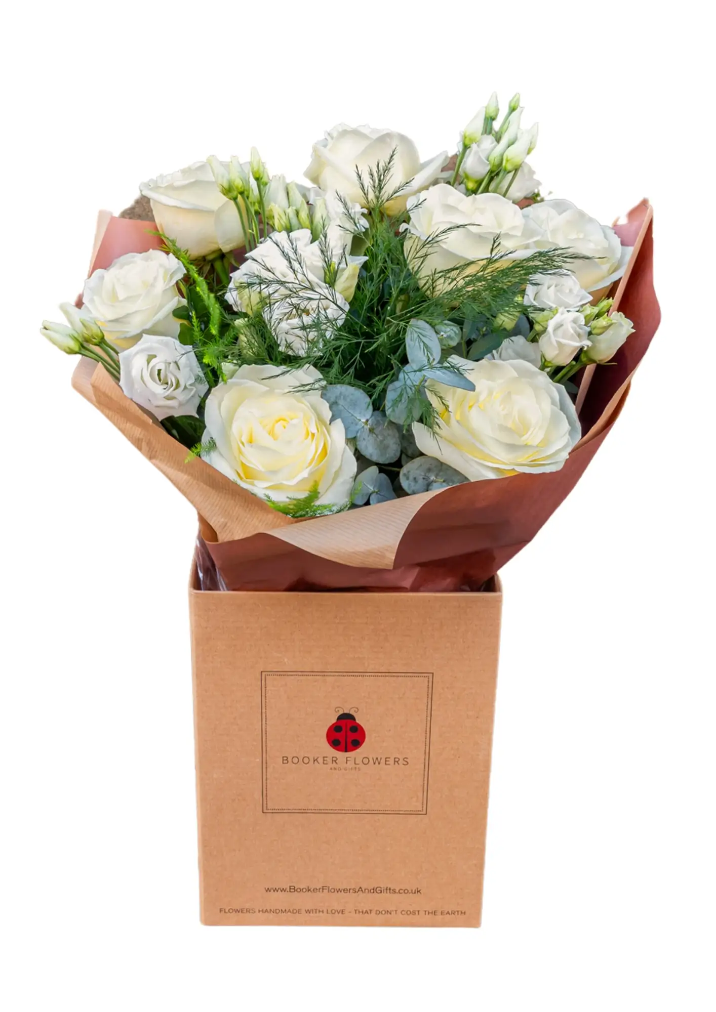 White Rose Bouquet inspired by Van Gogh Painting